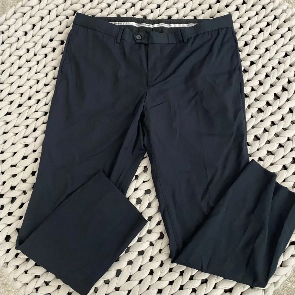 Emporio Armani Men’s Herren Dress Pants Size US 46 100% Virgin Wool Designer